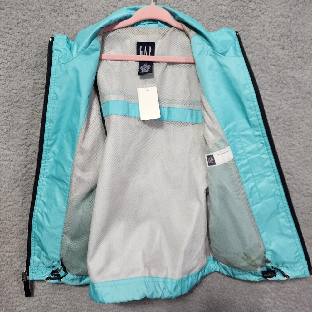 Vintage Gap Kids Girls Windbreaker Jacket Size‎ Extra Small Zipper Pockets NWT